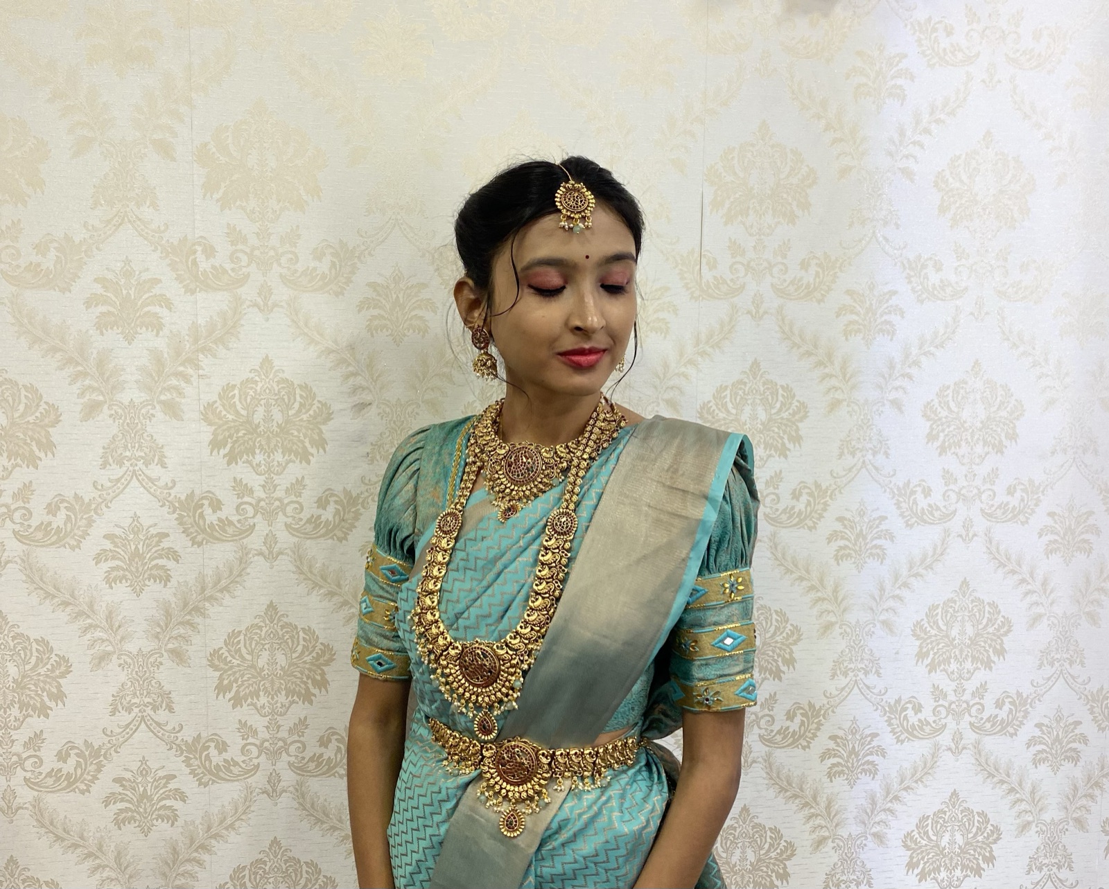 Bridal Makeup — South Indian Traditional at Aurra Luxury Salon