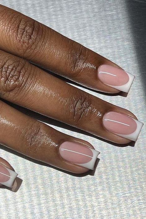 French Gel Manicure at Aurra Luxury Salon