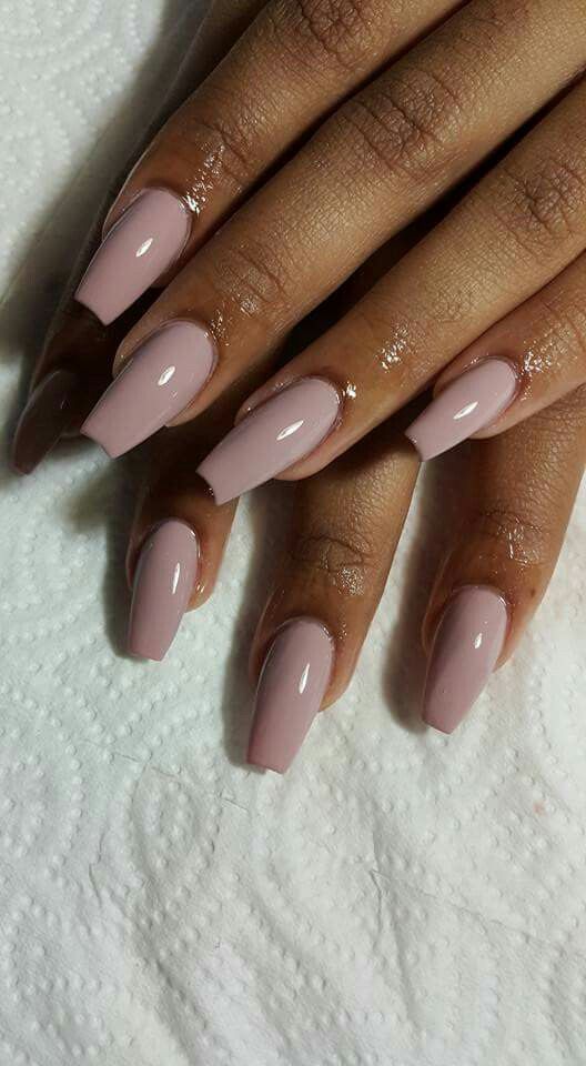 Gel Extensions — Coffin Shape at Aurra Luxury Salon