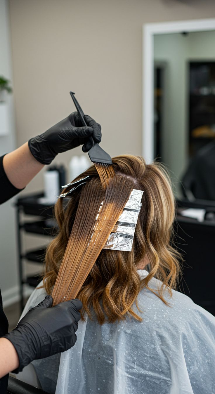 Hair Coloring & Highlights at Aurra Luxury Salon